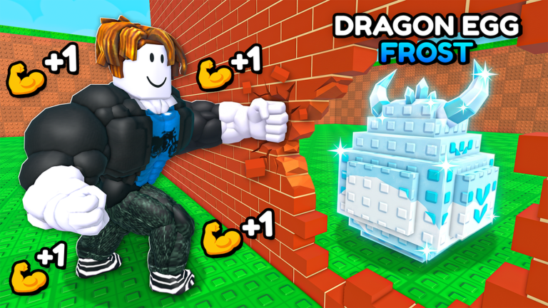 Official +1 Strength for Eggs promotional art showing an avatar, eggs and fantasy animals